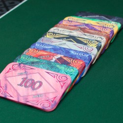Plaque de poker ''MARBRE 25000'' – en céramique – 8,5x5,2 cm