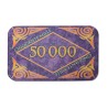 Piastra di poker "MARBRE 50000" - in ceramica - 8,5x5,2 cm