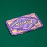 Plaque de poker ''MARBRE 50000'' – en céramique – 8,5x5,2 cm