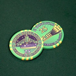 Fiche da poker "HONG KONG STAR 25" - in ceramica - 10g