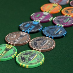 Poker chip "HONG KONG STAR 10000" - made of ceramic - 10g