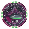 "Poker Chip "HONG KONG STAR 500" - made of ceramic - 10g"