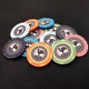 Poker chip "FRENCH POKER TOUR 25" - made of ceramic - 10g - sold individually.