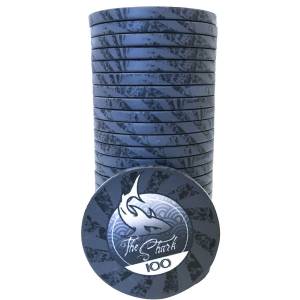 Pokerfiche "THE SHARK 5000" - van keramiek - 10g - per stuk verkocht