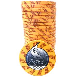 Gettone da poker "THE SHARK 5000" - in ceramica - 10g - venduto singolarmente