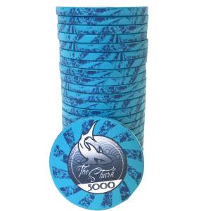 Pokerfiche "THE SHARK 5000" - van keramiek - 10g - per stuk verkocht