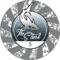 Ficha de poker "THE SHARK 5000" - em cerâmica - 10g - vendido individualmente