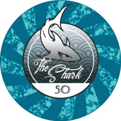 Poker fiche "THE SHARK 5000" - in keramiek - 10g - verkocht per stuk