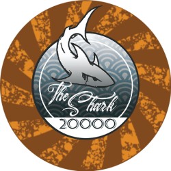 Pokermarker "THE SHARK 5000" - i keramik - 10g - säljs styckevis.
