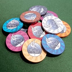 Pokerchip "THE SHARK 0.5" - van keramiek - 10g - per stuk verkocht