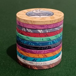 Pokerchip "THE SHARK 0.5" - van keramiek - 10g - per stuk verkocht