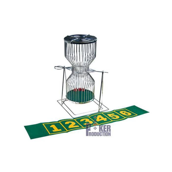 Chuck a Luck en métal 45 cm – avec tapis de jeu en feutrine verte