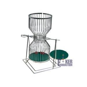 Chuck a Luck en métal 45 cm – avec tapis de jeu en feutrine verte