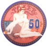 Ficha de póker "VINTAGE BEAUTY 100" - 12g - 43mm - de cerámica - venta por unidad.