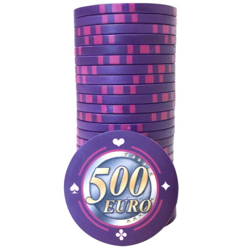 Cash Game chip "EURO - SERIES 1 - 1000" - Limited Edition - ceramic - 10g 

Jetons voor Cash Game "EURO - SERIE 1 - 1000" - Limi