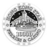 Poker chip "HONG KONG STAR 10000" - made of ceramic - 10g