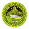 Poker chip "HONG KONG STAR 25" - made of ceramic - 10g