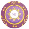 Pokerchip "SUNSHINE VÄRDE 500" - 14g - i lerblandning med metallinlägg - till salu styckevis