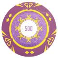 Poker chip "SUNSHINE VALUE 0.25" - 14g - in clay composite with metal insert - sold individually.