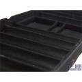 Plastic achtergrond 500 chips voor opbergkoffer.