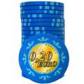 Cash Game Chip "EURO - SERIE 3 - 0.10" - Limitierte Auflage - aus Keramik - 10g