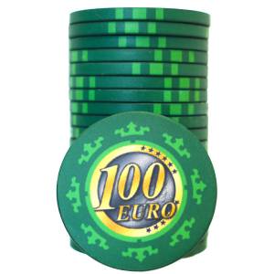 Cash Game Chip "EURO - SERIE 3 - 0.10" - Limitierte Auflage - aus Keramik - 10g