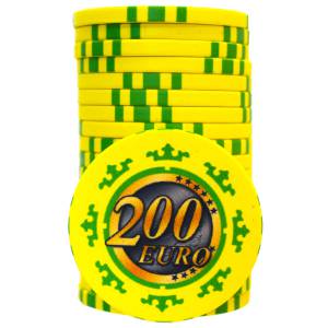 Cash Game Token "EURO - SERIES 3 - 2" - Limited Edition - made of ceramic - 10g.