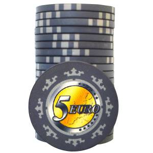 Żeton Cash Game "EURO - SÉRIE 3 - 50" - Edycja limitowana - z ceramiki - 10g
