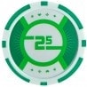 Żetony pokerowe "RUNNER UP 2" - 12g - wykonane z ABS z wkładką metalową - w rolkach po 25 żetonów.