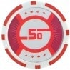 Pokerchips "RUNNER UP 2" - 12g - in ABS met metalen insert - per rol van 25 chips