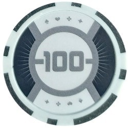 Pokerchips "RUNNER UP 2" - 12g - aus ABS mit Metalleinlage - in Rollen zu je 25 Chips.