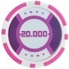 Poker chips "RUNNER UP 2" - 12g - in ABS with metal insert - in rolls of 25 chips