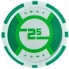 Fiches da poker "RUNNER UP 5" - 12g - in ABS con inserto metallico - in rotoli da 25 fiches.