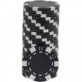 Pokerchips "DICE WHITE" - i ABS med metallinlägg – rulle med 25 chips – 11,5 g
