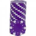 Pokerchips "DICE WHITE" - van ABS met metalen inleg - rol van 25 chips - 11,5 g