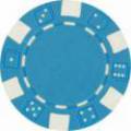 "Poker chips 'DICE BLANC' - in ABS with metal insert - pack of 25 chips - 11.5 g"