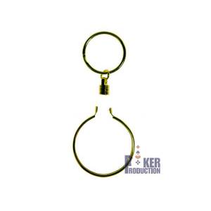 Sleutelhanger met een jetonhouder voor een pokerchip van 40 mm. 