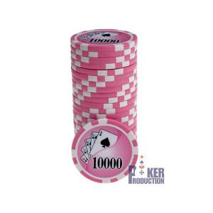 "Poker chips 'YING YANG 1000' - in ABS with metal insert - roll of 25 chips - 11.5 g"