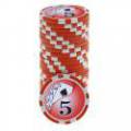 Jetons de poker YING YANG - en ABS avec insert métallique – rouleau de 25 jetons  – 11