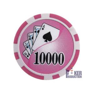 Jetons de poker "YING YANG 1000" - en ABS avec insert métallique – rouleau de 25 jetons  – 11,5 g