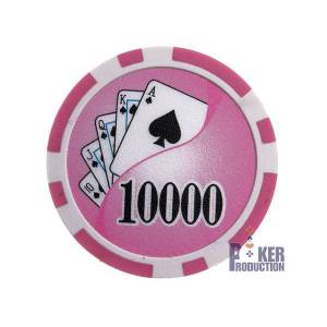 "Poker chips 'YING YANG 1000' - in ABS with metal insert - roll of 25 chips - 11.5 g"