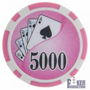 Jetons de poker "YING YANG 1000" - en ABS avec insert métallique – rouleau de 25 jetons  – 11,5 g