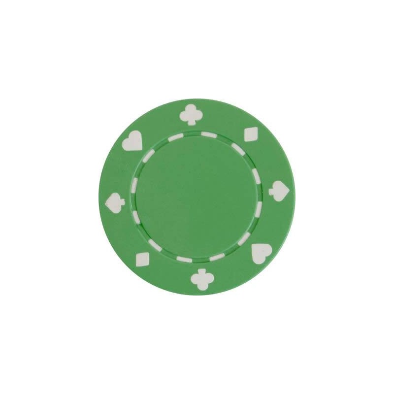 Żetony do pokera "SUITED VERT" - ABS z wkładką metalową - rolka 25 sztuk - 11,5 g
