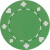 Pokerspielchips "SUITED VERT" - in ABS mit Metalleinsatz - Rolle mit 25 Chips - 11,5 g