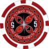 Poker Chips "ULTIMATE POKER CHIPS 5" - aus ABS mit Metalleinsatz - Rolle mit 25 Chips - 11,5 g