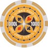 Fichas de póquer "ULTIMATE POKER CHIPS 5000" - em ABS com inserção metálica - rolo de 25 fichas - 11,5 g