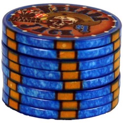 Poker chip "NEVADA JACK 1" - ceramic - 10g - sold individually.