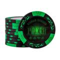 Pokerchips "WORLD SERIES ROT" - aus tonkomposit mit metallinsert - 14g - rollen mit 25 chips.