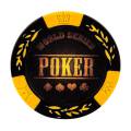 Poker chips "RED WORLD SERIES" - made of clay composite with metal insert - 14g - pack of 25 chips.