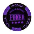 Pokerchips "WORLD SERIES ROT" - aus tonkomposit mit metallinsert - 14g - rollen mit 25 chips.